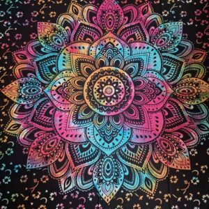 Sisustuskangas iso mandala