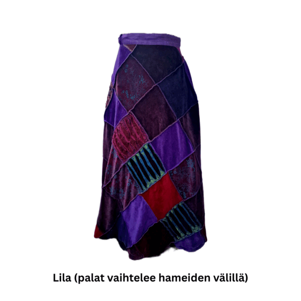 Maya pitkä kietaisuhame samettia
