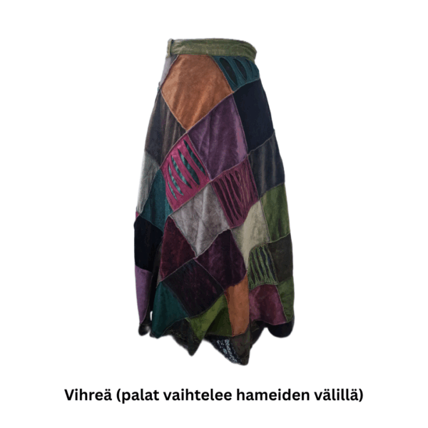 Maya pitkä kietaisuhame samettia