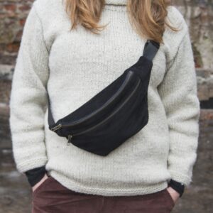 Sanu vyölaukku vakosamettia