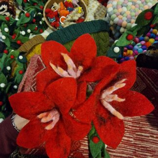 Huovutettu joulukukka 3kpl setti